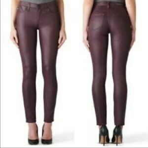 Rock & Republic Berlin Oxblood Coated Skinny - 4